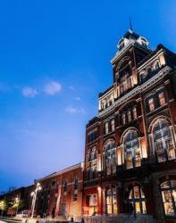 historic building at twilight