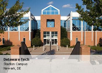 front of the Delaware Tech Stanton Campus building