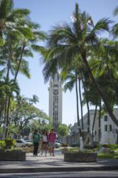 historic aloha tower, sunny day