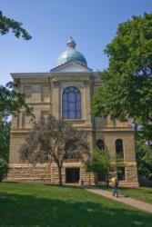 historic building with dome in summer