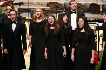 choir singing at a holiday concert