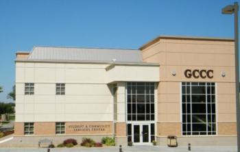 front view of 'gccc' student & community center