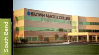 exterior of 'brown mackie college' with green sidebar