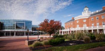 campus building with modern and traditional architecture