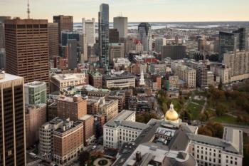 cityscape with a golden dome building