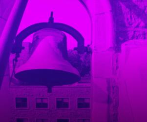 bell with a purple overlay