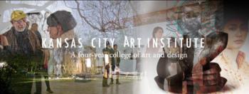 montage of students, artwork & 'kansas city art institute'