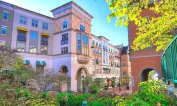 brick buildings with greenery at washington university in st. louis