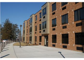 exterior shot of modern university building