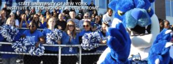 crowd with mascot, 'institute of technology' text