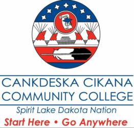 cankdeska cikana community college logo with bison