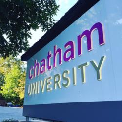 sign with 'chatham university'