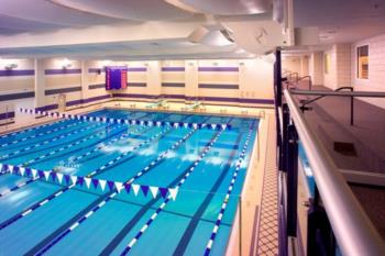 indoor swimming pool with lanes