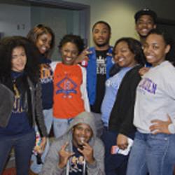 group of students smiling together