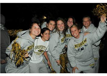 group of students wearing university apparel