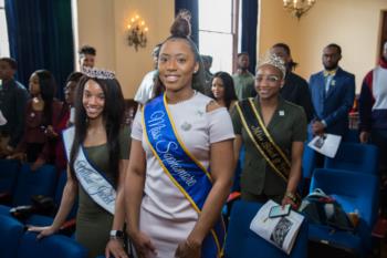 beauty queens at the university founders day event