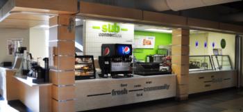 sub connection cafe with serving counter