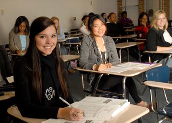 students in a classroom