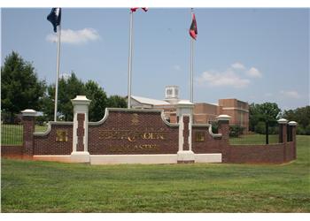 entrance sign of higher education institution