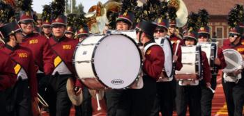 marching band with drums