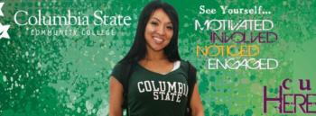 'Columbia State Community College' promotional banner