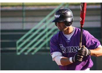 baseball player at bat during a game