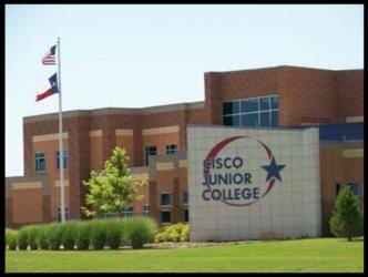 'CISCO JUNIOR COLLEGE' building entrance