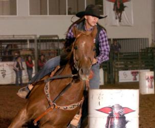 cowgirl barrel racing