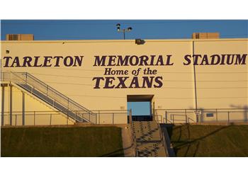 tarleton memorial stadium in sunlight