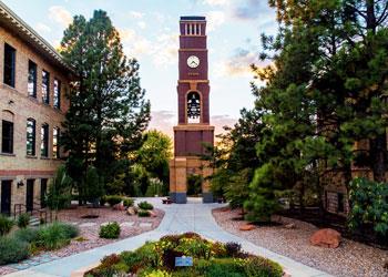 campus building with clock tower