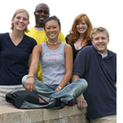 group of students sitting together