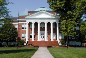 classical building facade with columns