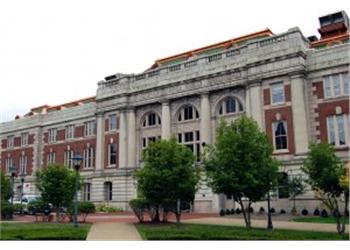 facade of a historic university building