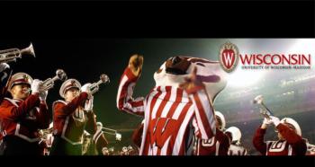 wisconsin band performing at night