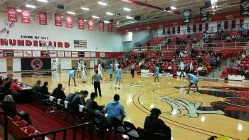 basketball game in progress