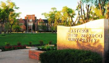 Eastern New Mexico University entrance sign