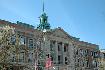 historic building with blue sky