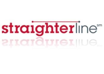 logo with 'straighterline' in red and gray text