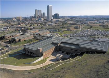 aerial view of a modern campus complex